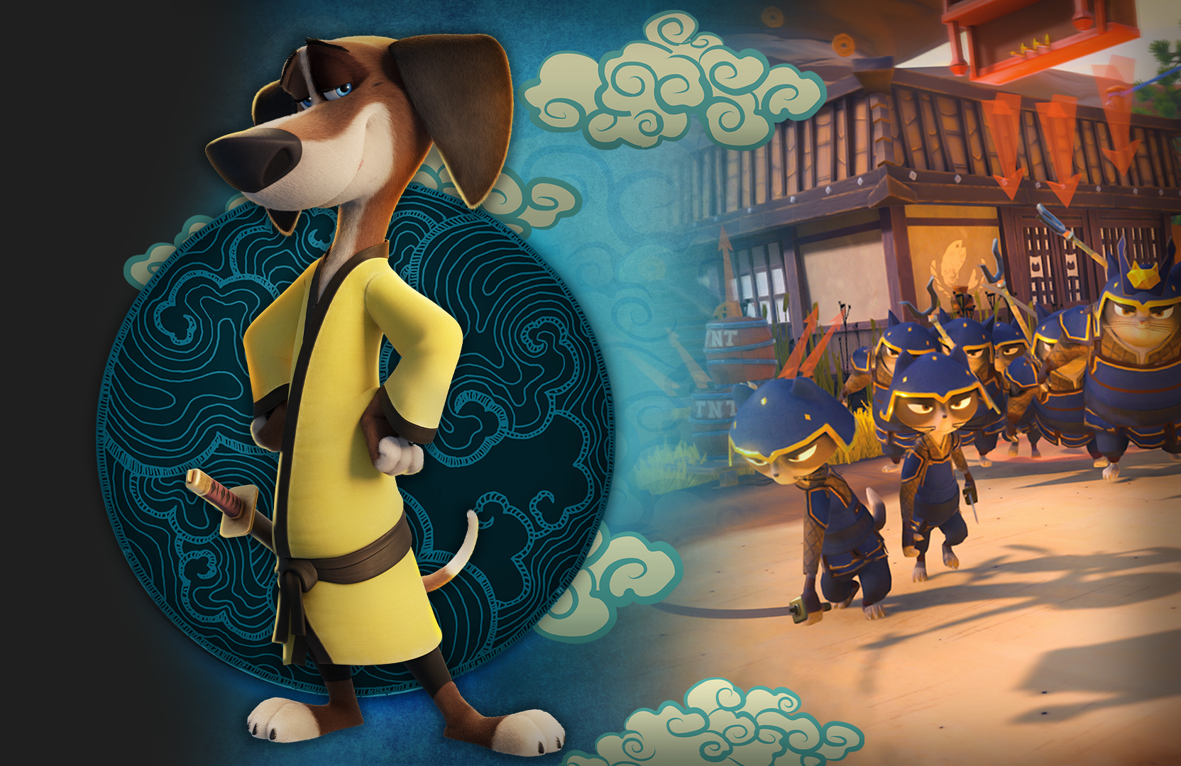 Samourai Academy - Samourai Dog versus Ninja cats